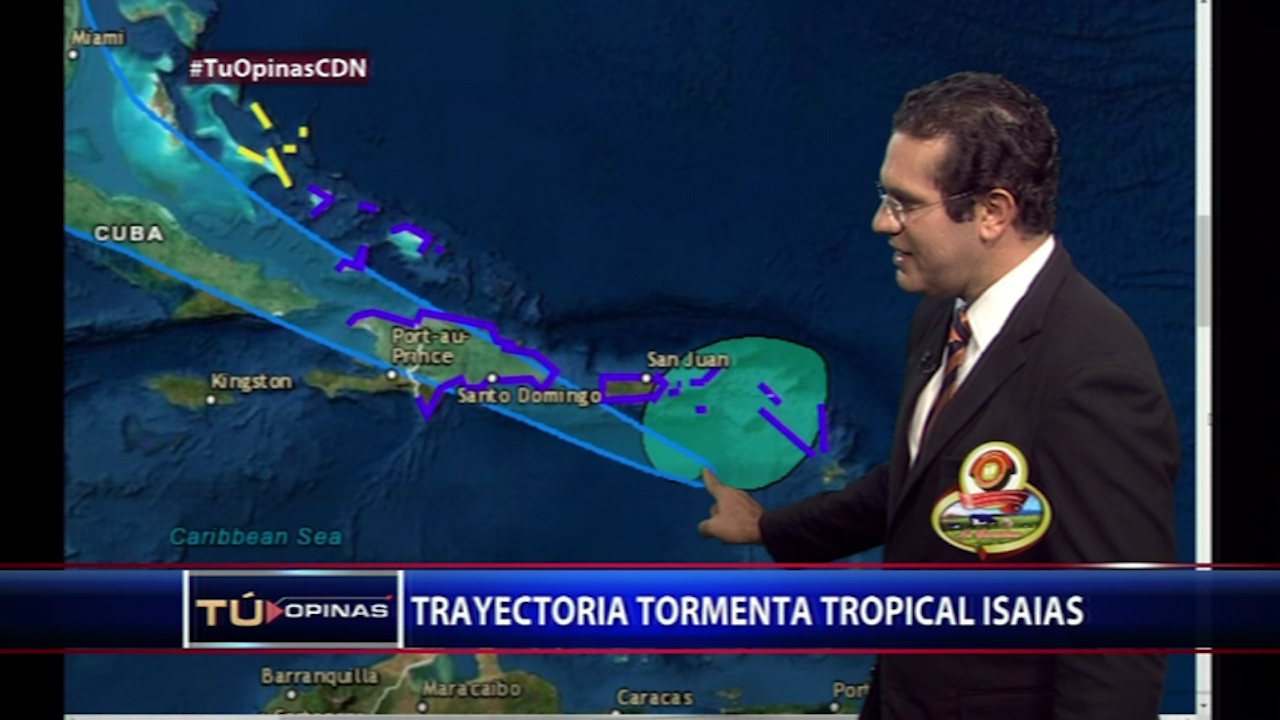 Jean Suriel Presenta La Trayectoria De La Tormenta Isaías