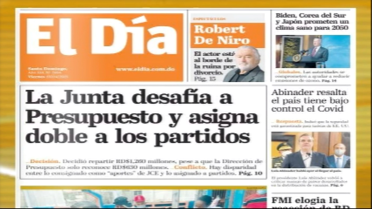 Entérate De Las Principales Noticias Con Las Portadas De Los Diarios De Hoy