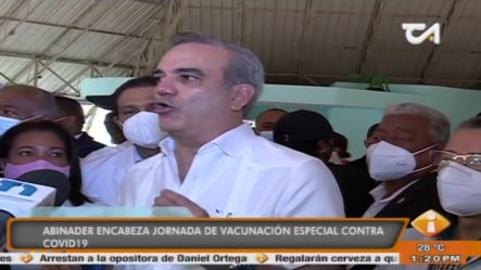 Presidente Abiander Visitó Centros De Vacunación En El GSD Y El Distrito Nacional