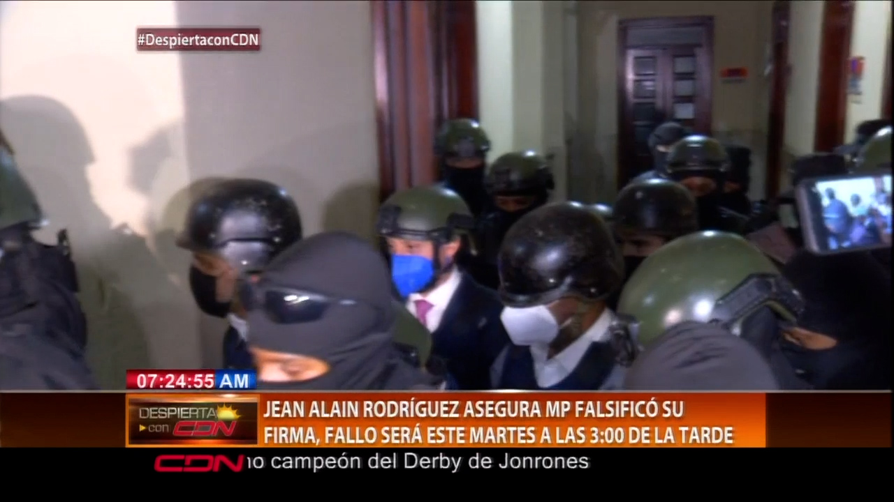 Jean Alain Asegura El MP Falsificó Su Firma Y Miente En Las Acusaciones