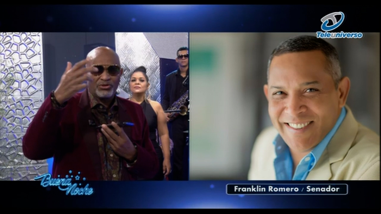 Nelson Javier Felicita El Senador De La Prov. Duarte Franklin Romero En Vivo