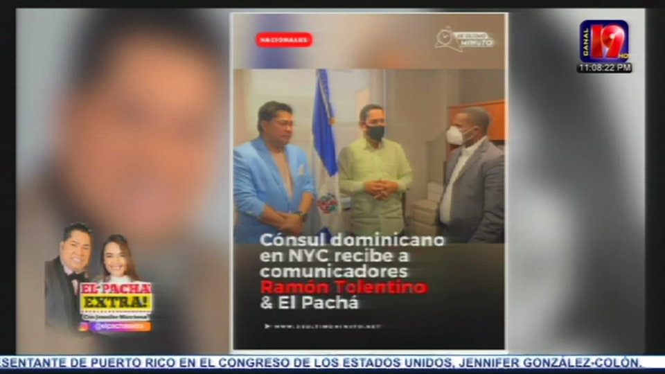 El Pacha Y Ramón Tolentino Son Recibidos Por El Cónsul Dominicano En Su Visita A New York
