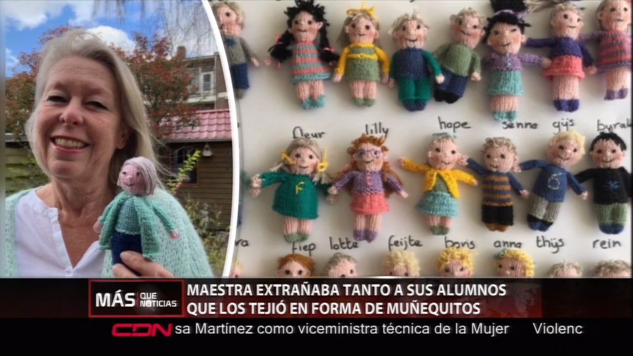 Maestra Extrañaba Tanto A Sus Alumnos Que Los Tejió En Forma De Muñequitos