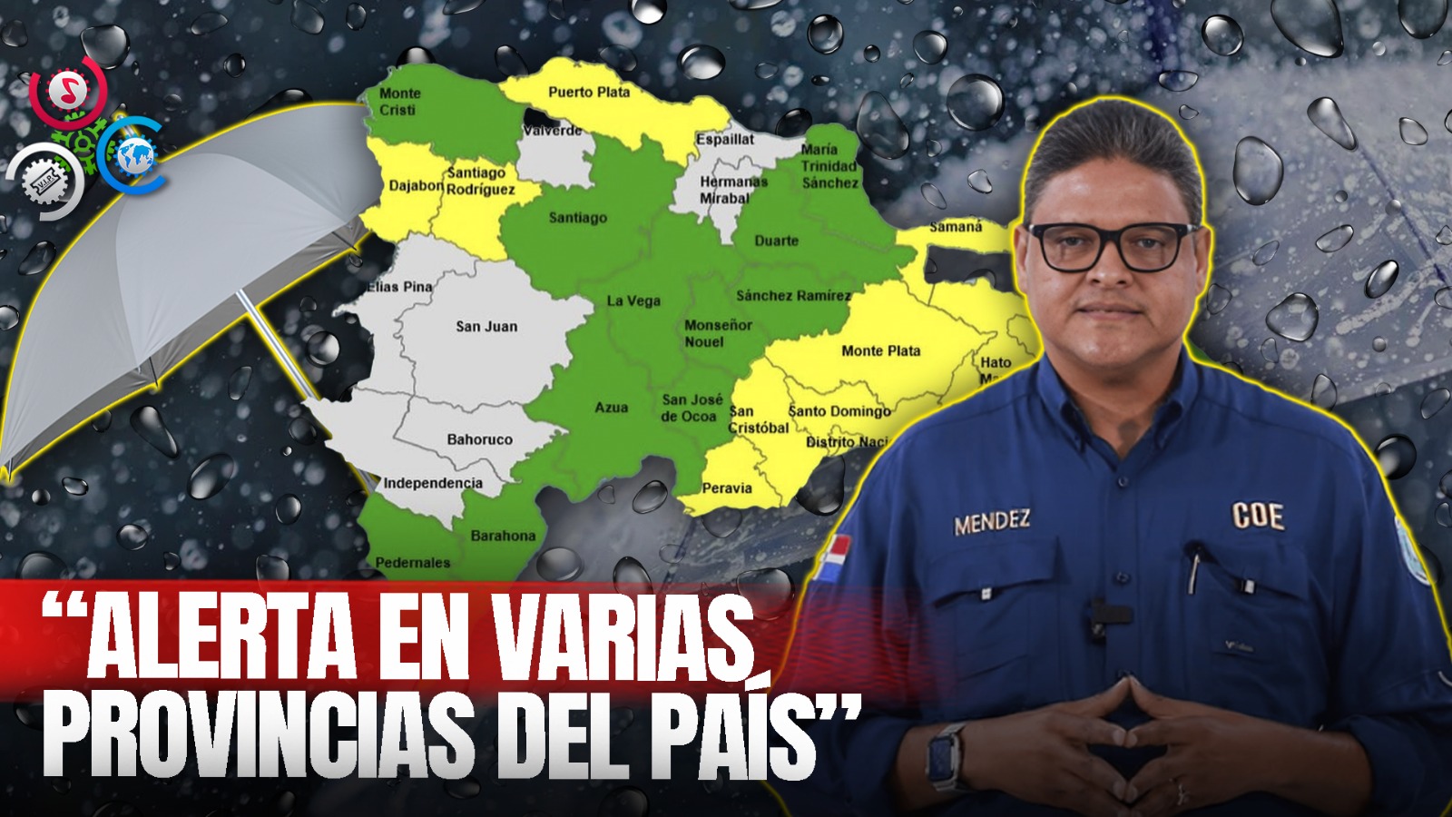 COE Mantiene 25 Provincias En Alerta, 12 En Amarilla Y 13 En Verde