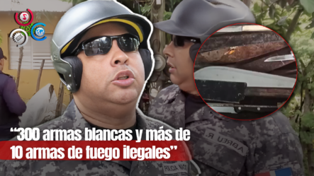 Confiscan 300 Armas Blancas Y 10 Armas De Fuego Mediante Operativos En Santiago