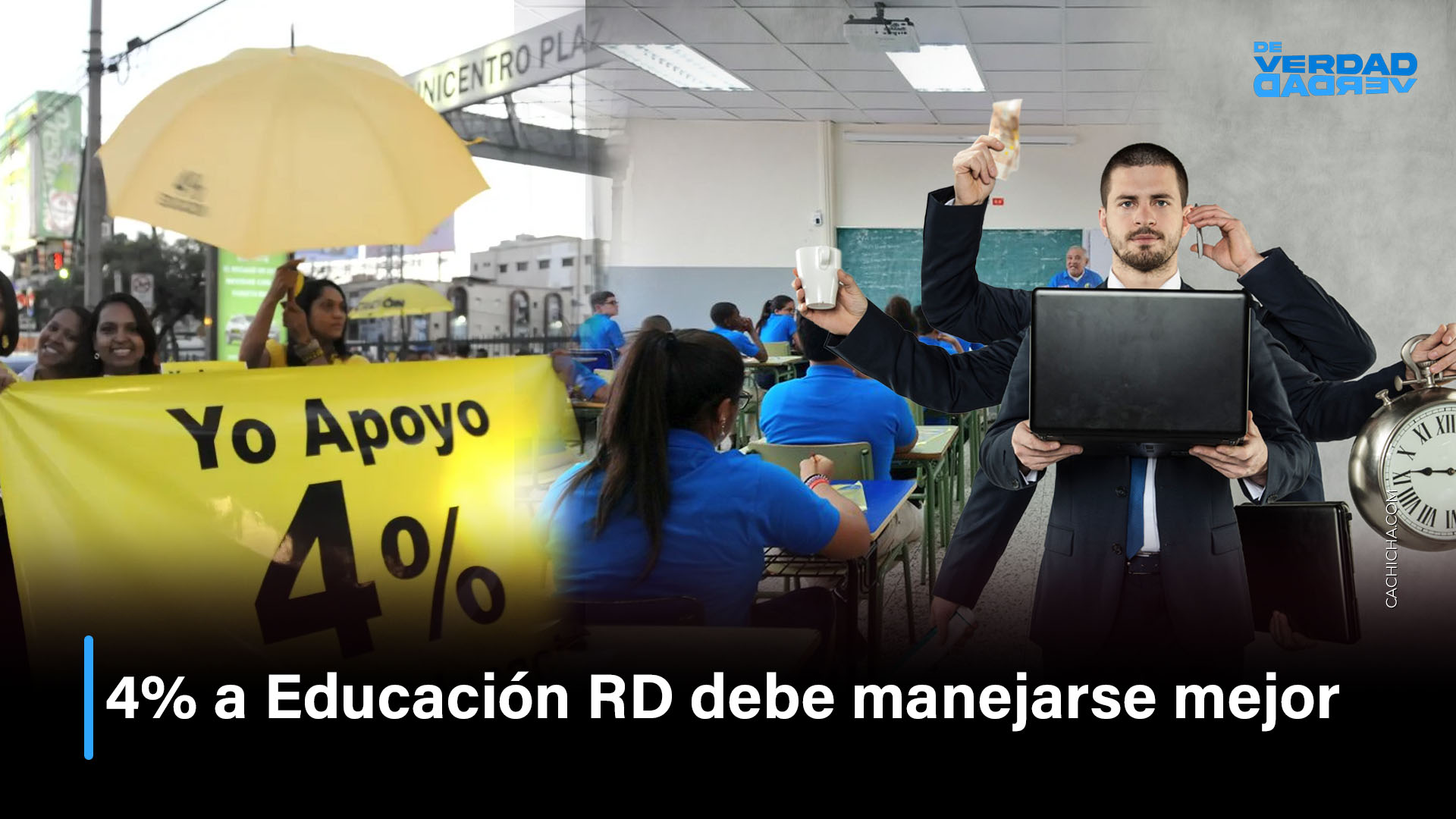 4%  Educación RD Debe Manejarse Mejor