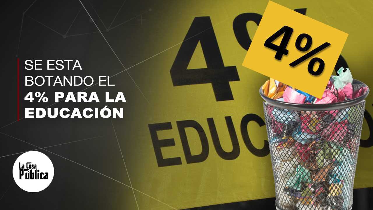 Graymer Méndez “Se Está Botando El Dinero Del 4% Para La Educación”