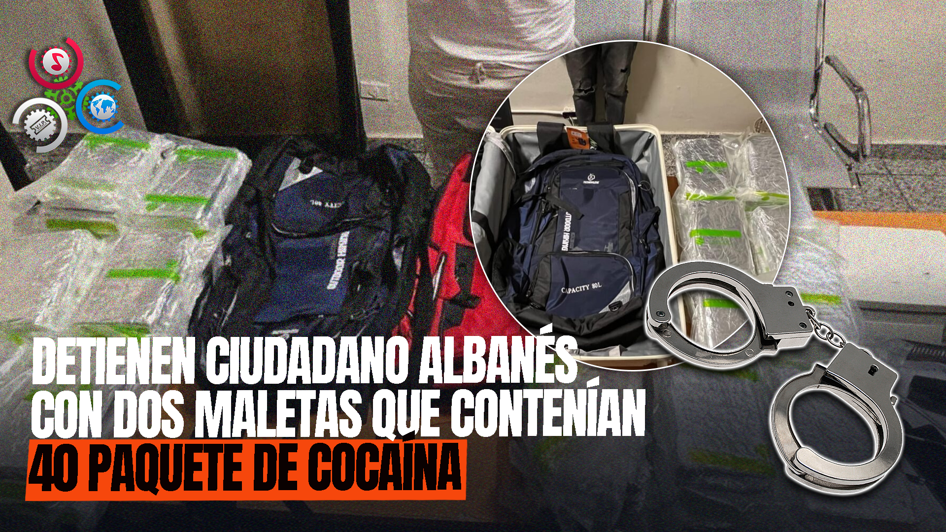 Interceptado En AILA Ciudadano Albanés Con 40 Paquetes De Presunta Cocaína Destinados A Europa