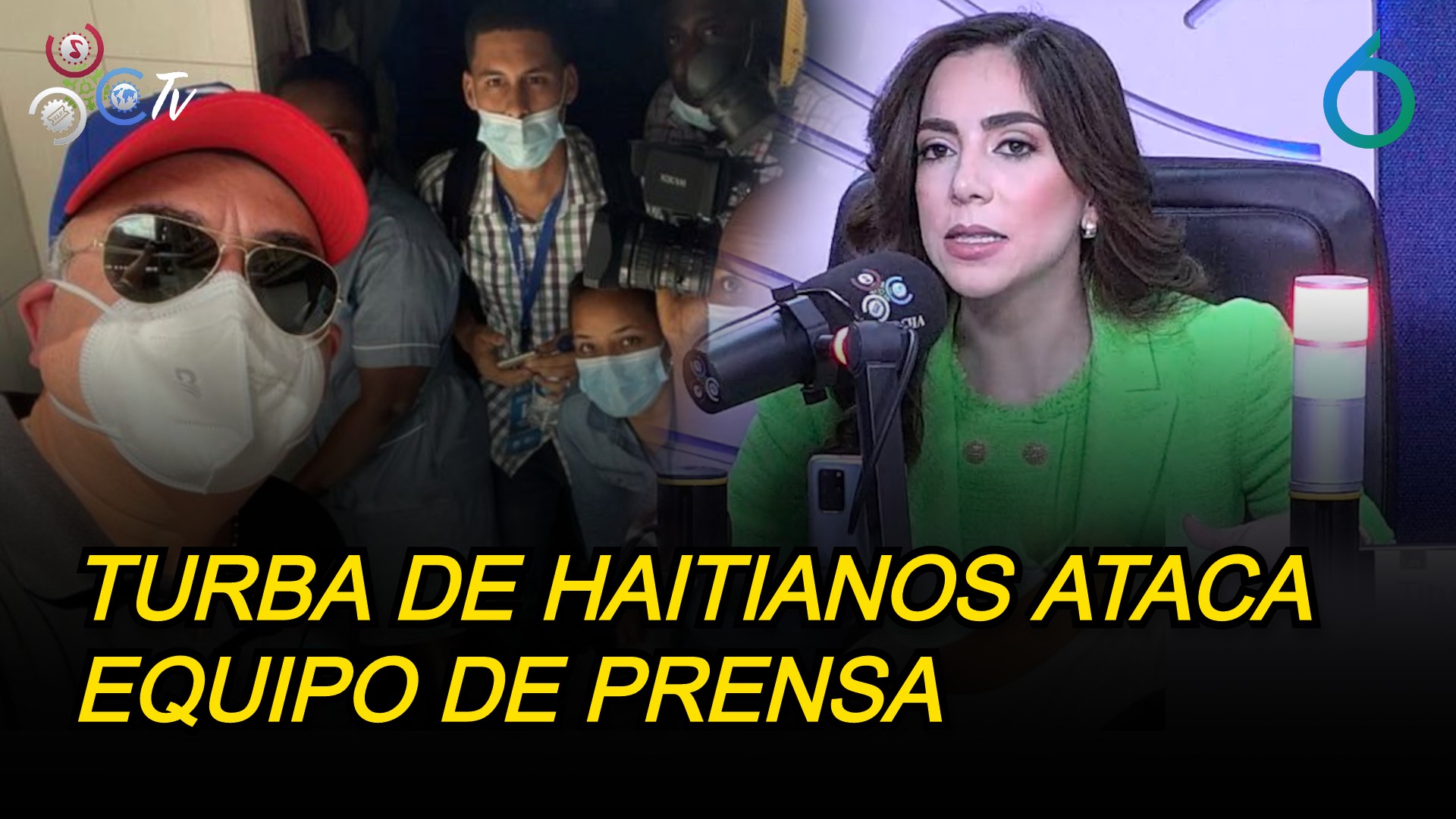 Turba De Haitianos Ataca Equipo De Prensa De Telenoticias Cubre Funeral De Jovenel Moïse | 6to Sentido