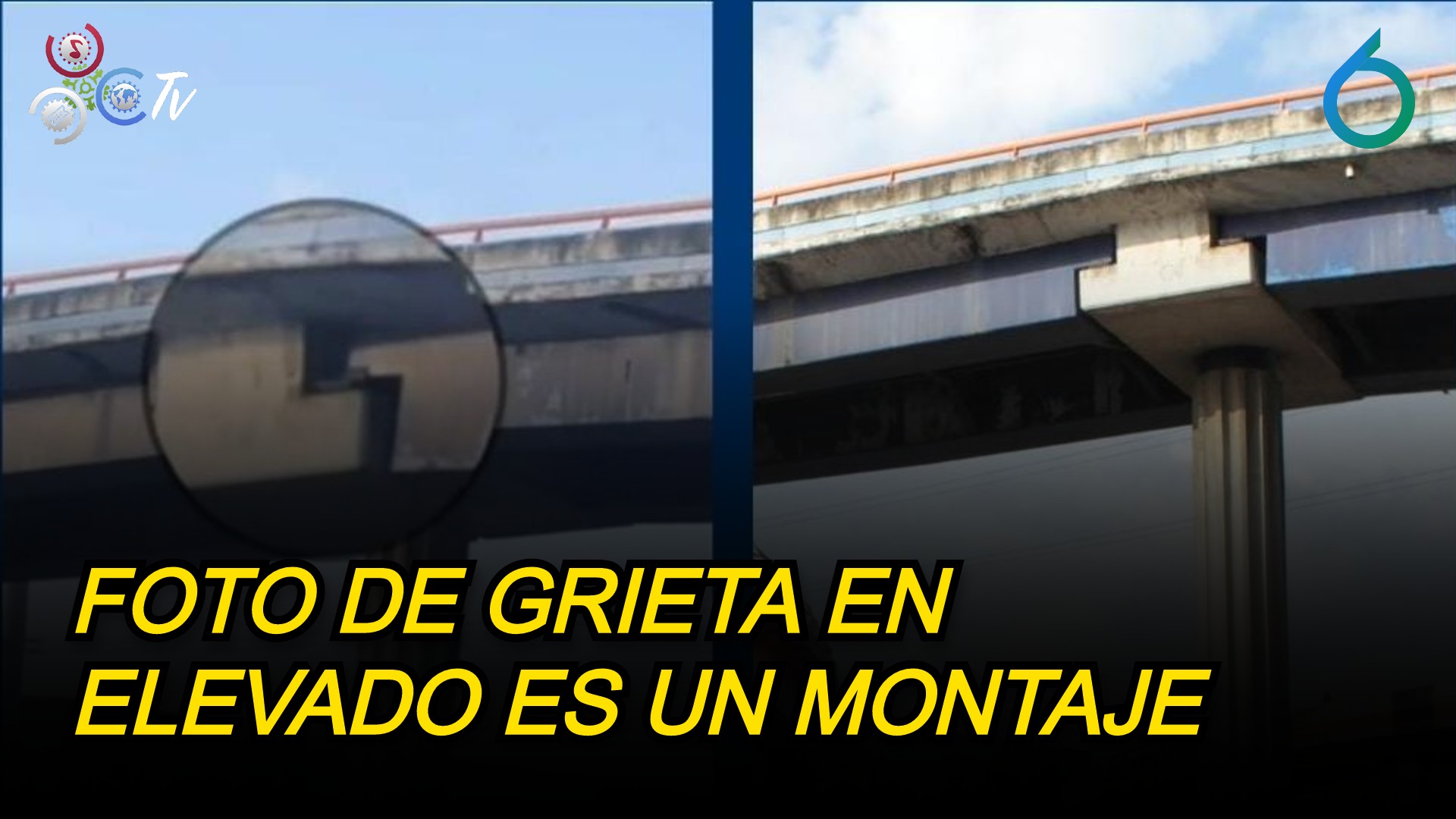Obras Públicas Afirma Foto De Grieta En Elevado De La Kennedy Con Churchill Es Un Montaje | 6to Sentido