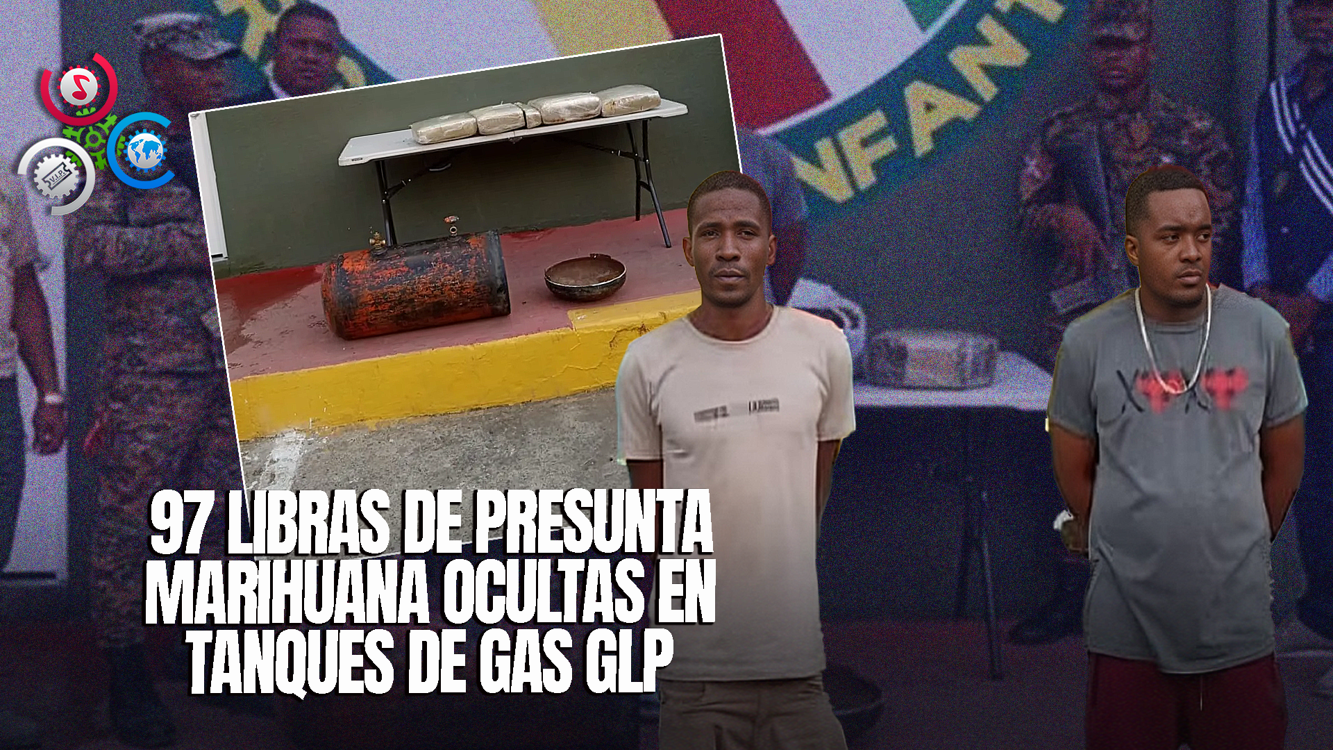 Arrestan A Dos Hombres Con 97 Libras De Marihuana En San Juan De La Maguana