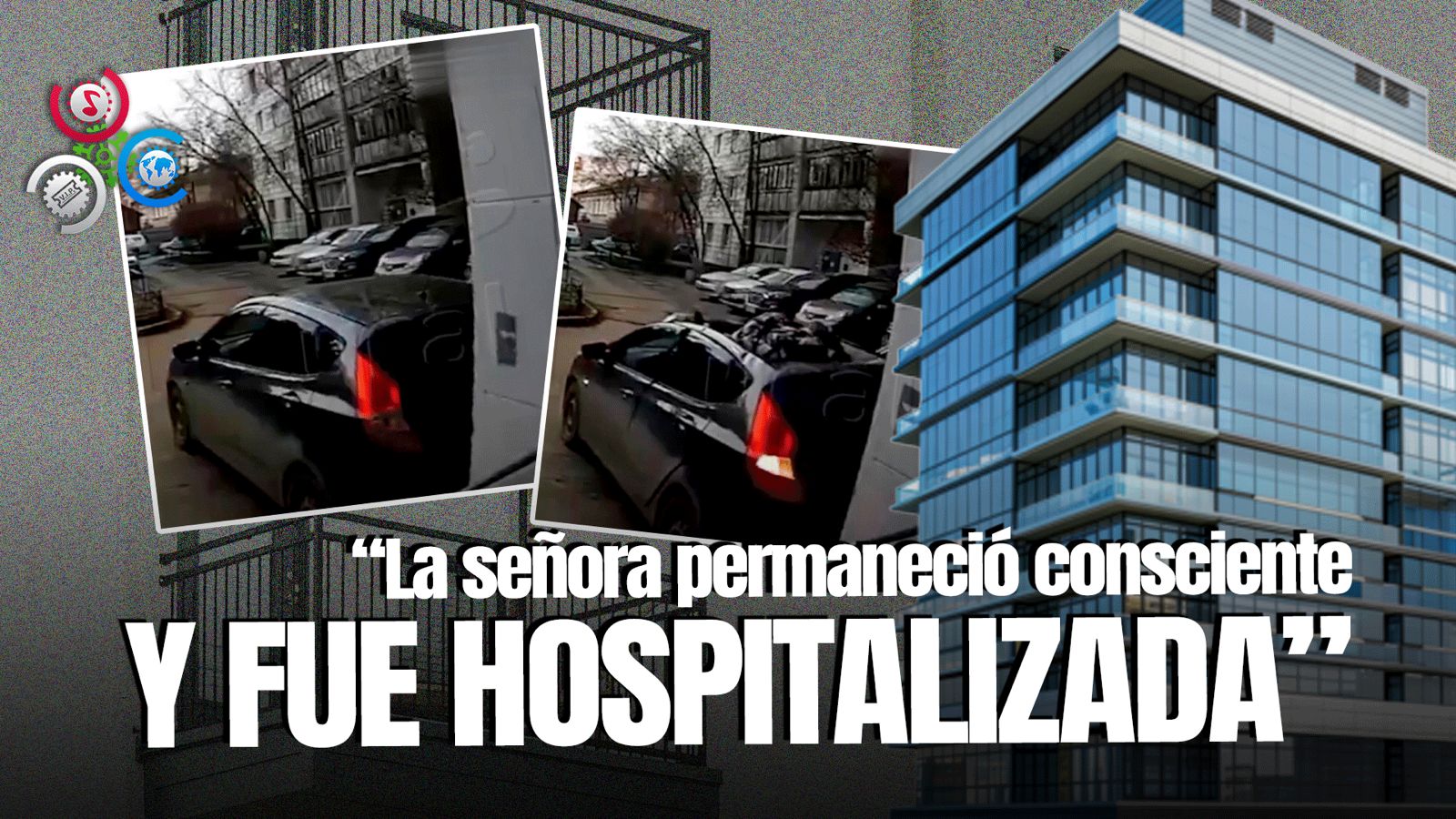 Anciana Cae Sobre El Techo De Un Vehículo Tras  Resbalarse Desde Un Sexto Piso En Rusia