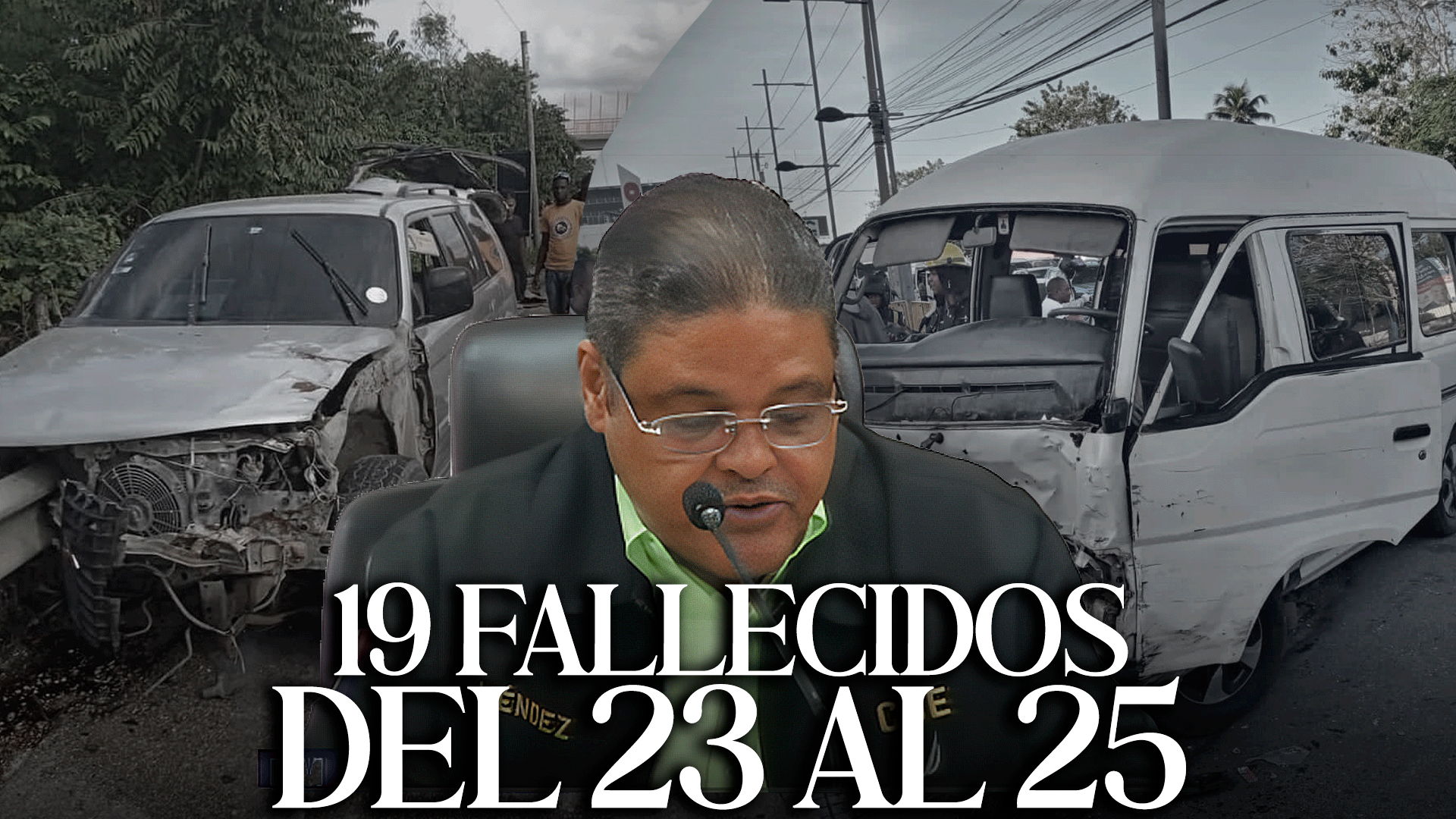 COE Reporta 19 Fallecidos Del 23 Al 25, 14 Por Accidentes De Tránsito