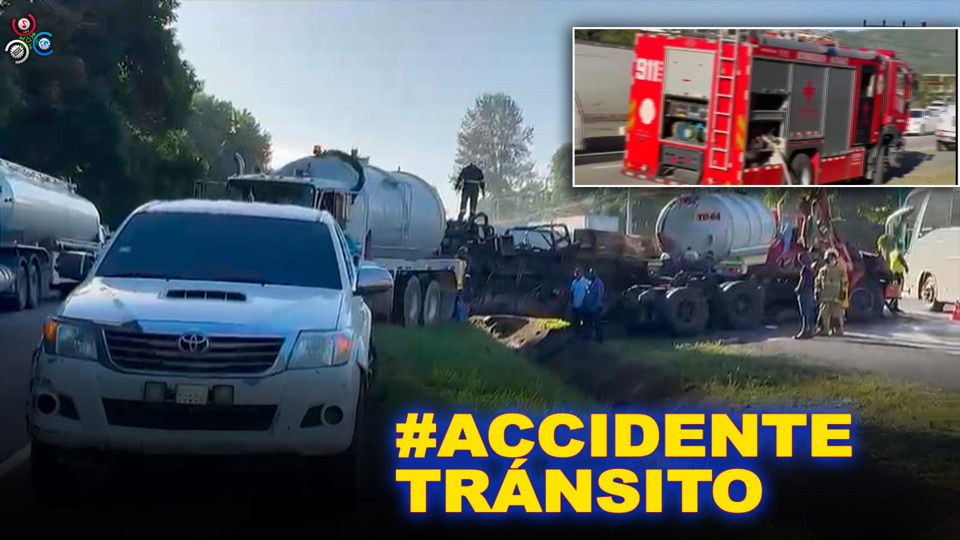 Accidente En El Cumbre De Villa Altagracia Causa Congestión De Tráfico