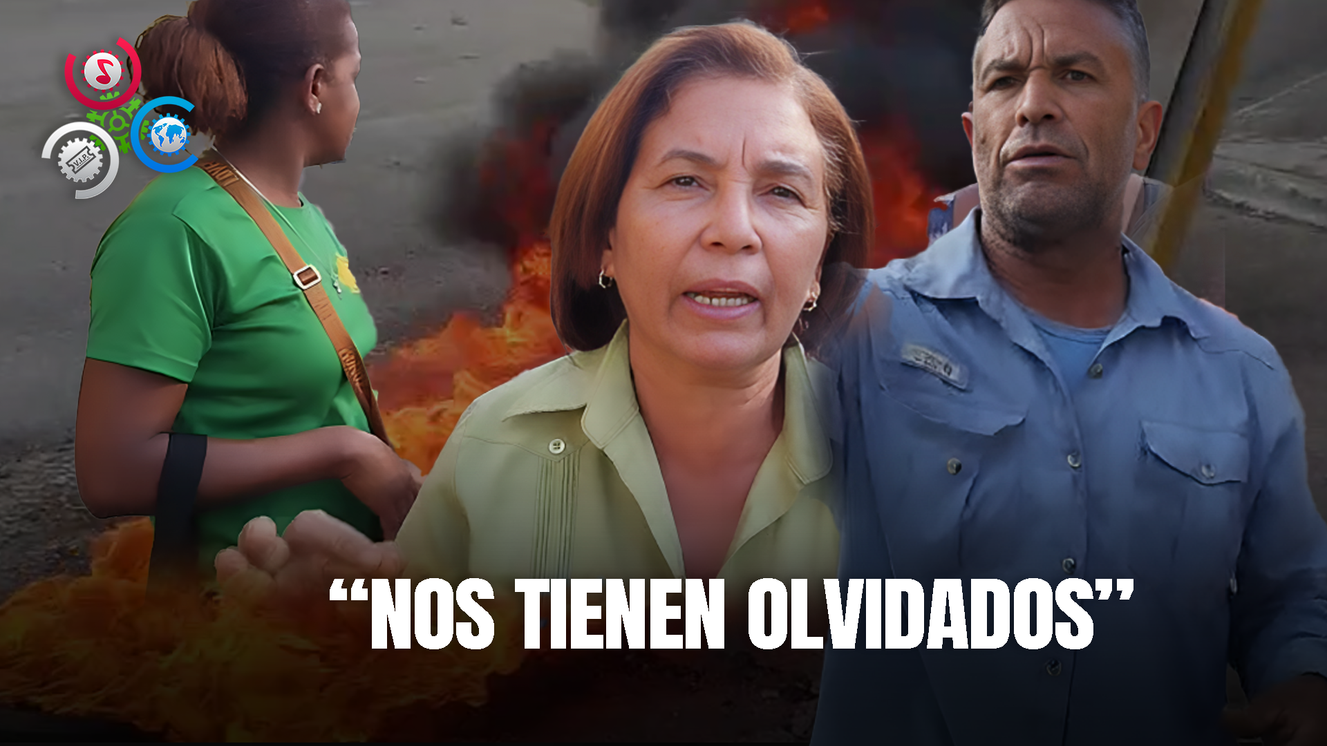 Residentes De Santiago Protestan Con Neumáticos Encendidos Por Arreglos De Calles