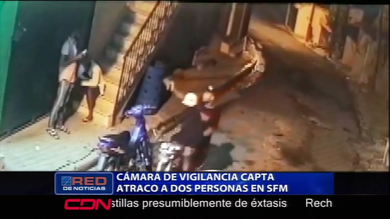 Cámara De Vigilancia Capta Atraco A Dos Personas En SFM