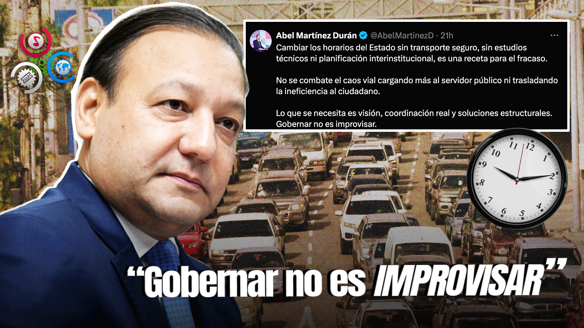 Abel Martínez Critica Duramente Medidas Del Gobierno Para Caos Vehicular