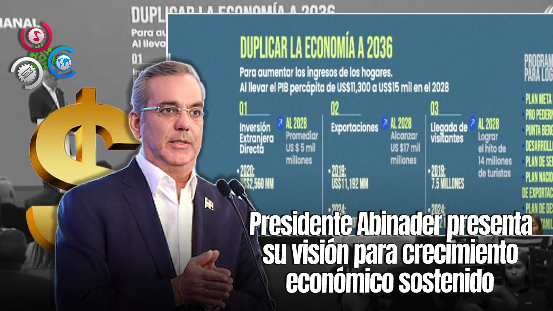 Abinader Presenta Planes Para Duplicar La Economía Del País Para El 2036