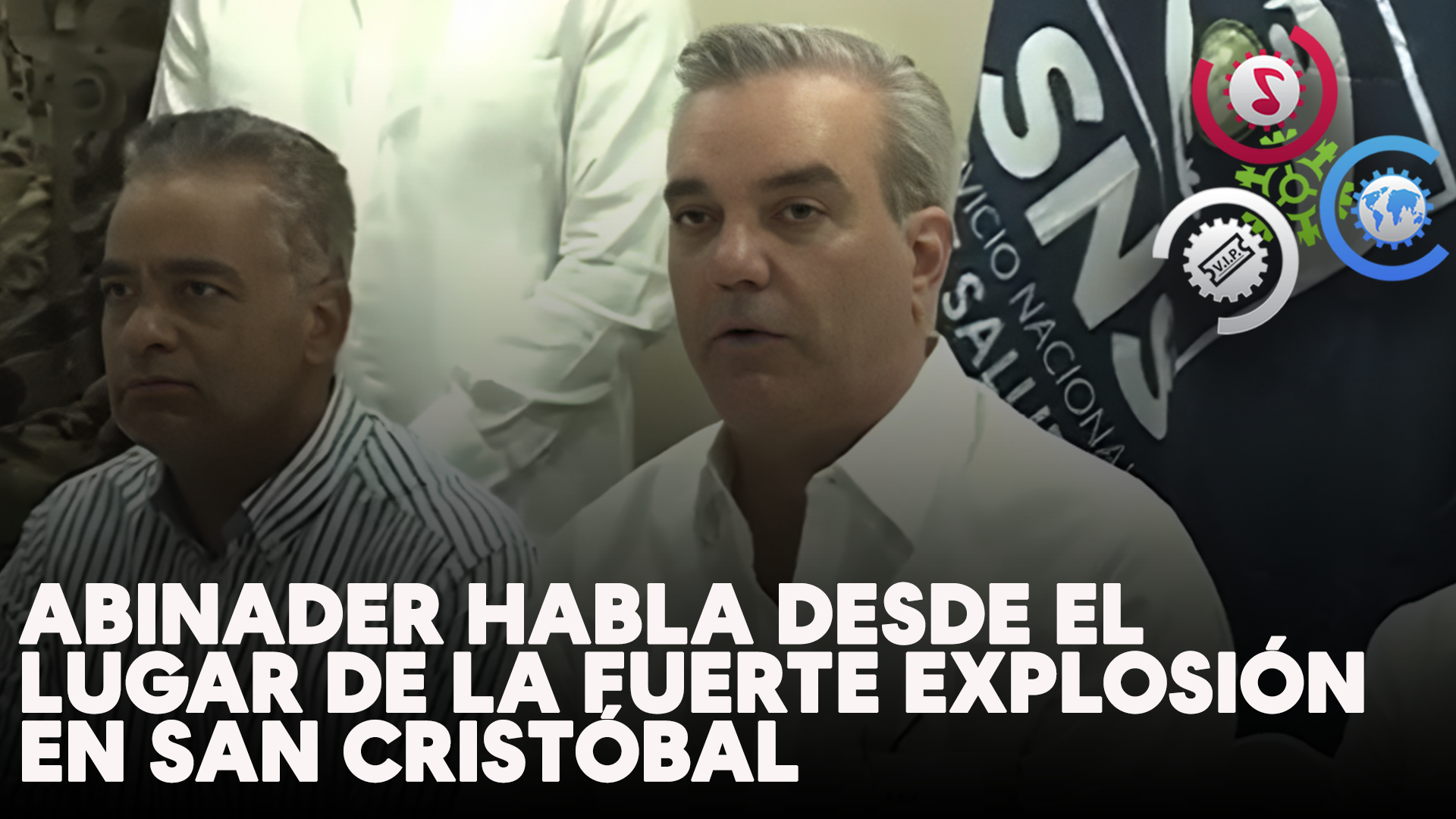 Abinader Habla Desde El Lugar De La Fuerte Explosión En San Cristóbal