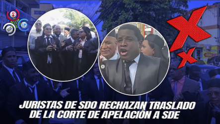 Abogados De SDO Protestan Contra Traslado De Corte De Apelación A Santo Domingo Este