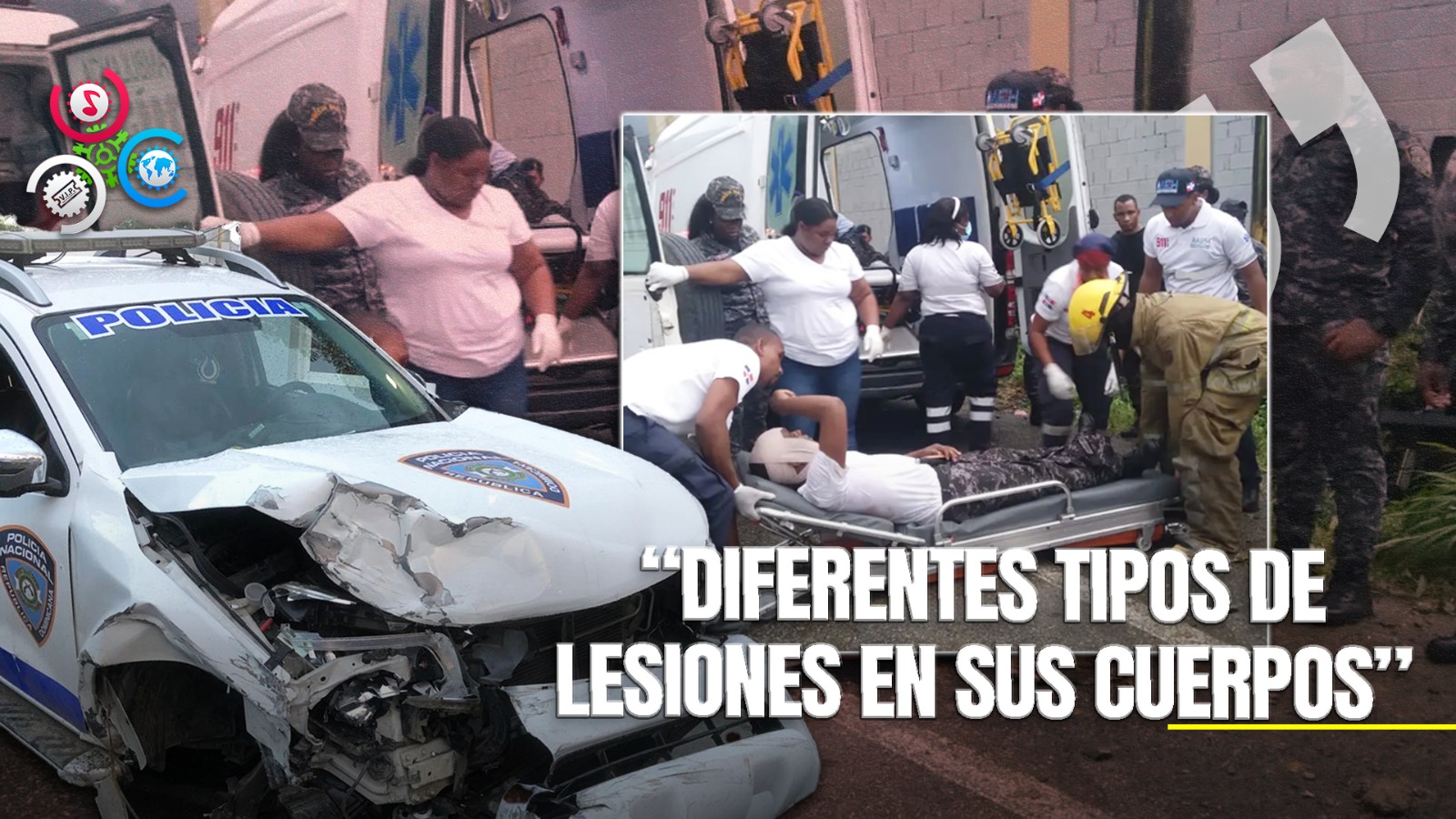 Accidente En La Autopista Duarte Deja A Doce Agentes Policiales Heridos