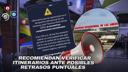 Aerodom Confirma Normalidad En Operaciones Del AILA Pese A Lluvias De La Tormenta Tropical Melissa
