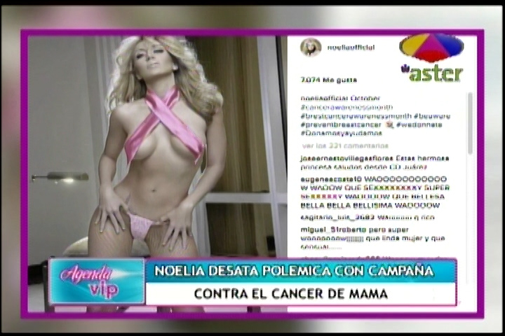 Noelia Desata Polémica En Las Redes Con Campaña Contra El Cancer De Mama