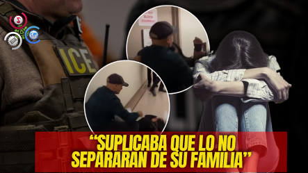 Agente De ICE Tira Al Suelo A Una Mujer Ecuatoriana Tras Detener A Su Esposo En Corte De Inmigración