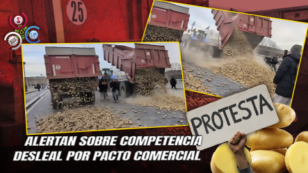 Agricultores Franceses Lanzan Toneladas De Papas Frente Al Parlamento En Rechazo Al Acuerdo Con Sudamérica