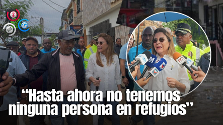 Alcaldesa Carolina Mejía Recorre Sectores Del DN Ante Incidencias De Tormenta Melissa