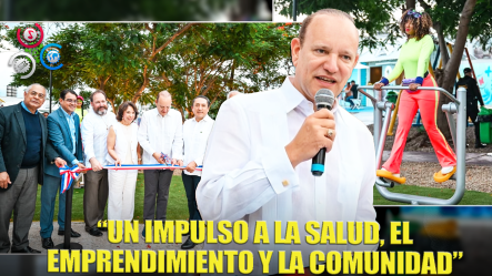 Alcaldía De Santiago E Industria San Miguel Entregan Remozado Parque De La Mujer