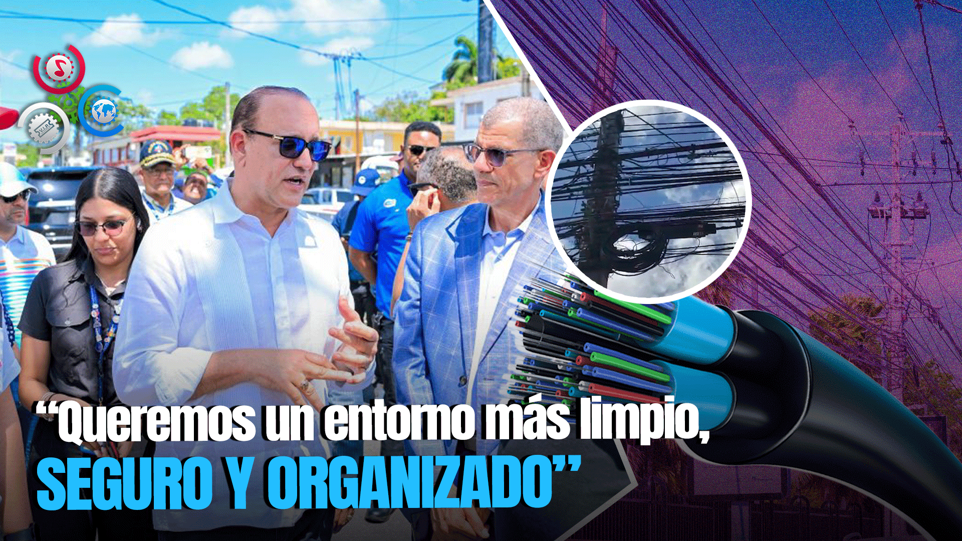 Alcaldía De Santiago Inicia Operativo Para Limpiar Cableado Aéreo