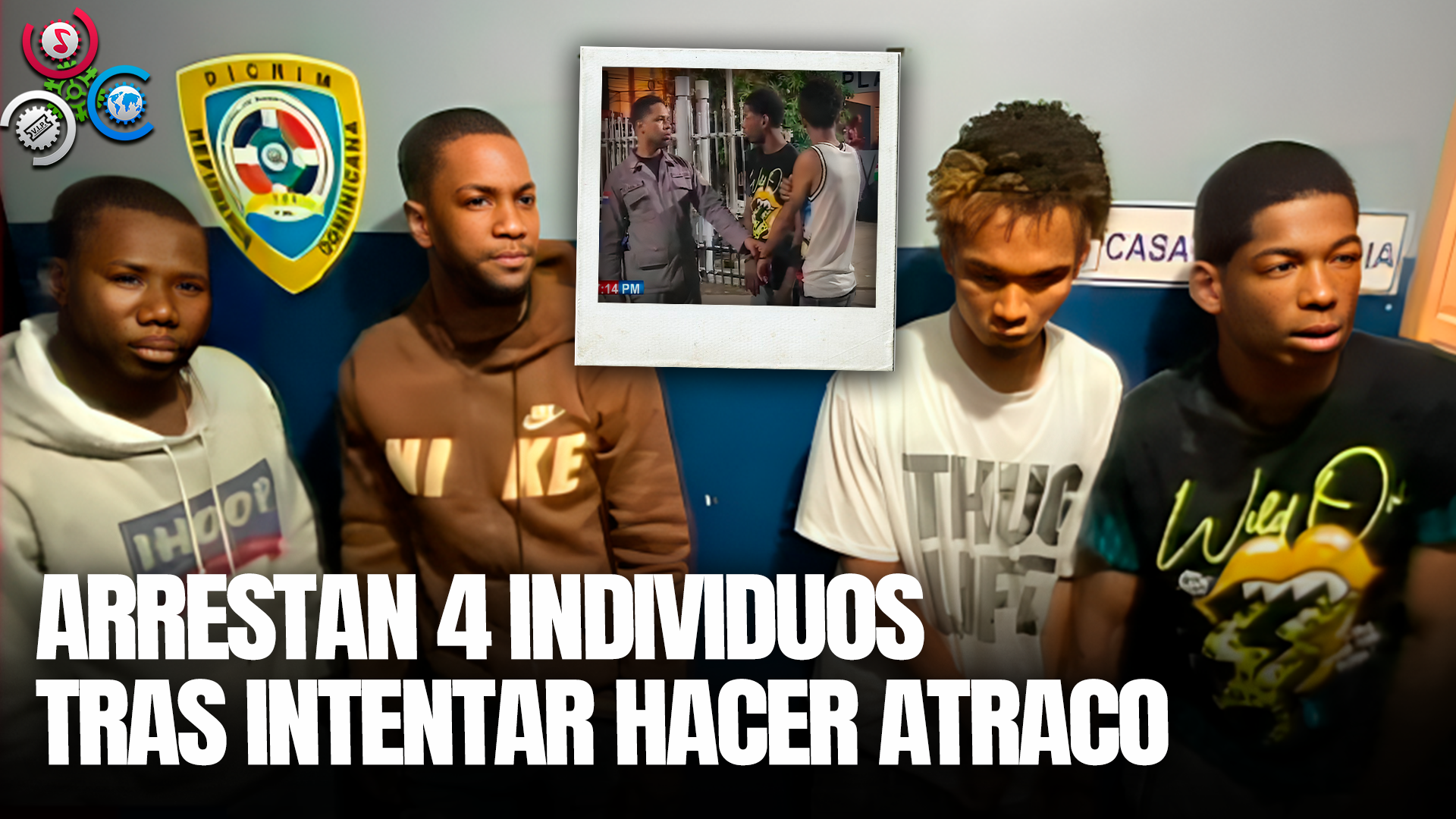 Autoridades Apresan A 4 Delincuentes Por Presuntamente Intentaron PENETRAR Una Tienda China