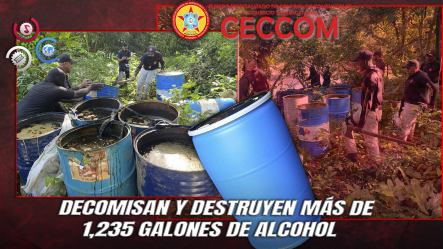 Autoridades Desmantela Fábrica Clandestina Y Destruye Más De 1,200 Galones De Alcohol Adulterado