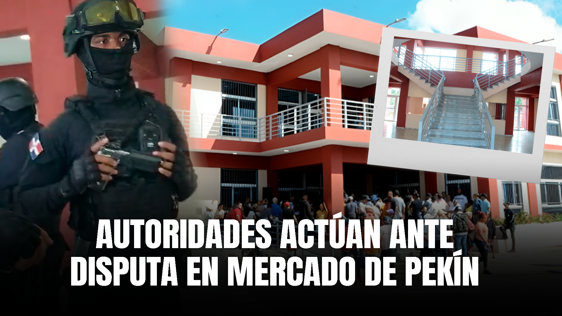 PN Interviene En Disputa Ocasionada Por Módulos Del Mercado De Pekín, Santiago