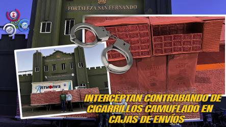 Autoridades Ocupan 730 Mil Cigarrillos De Contrabando Ocultos En Camión De Envíos En Montecristi