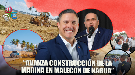 Funcionarios Supervisan Trabajos De Construcción Del Malecón De Nagua