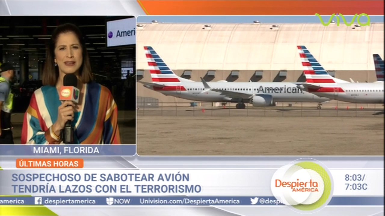 Sospechoso De Sabotear Avión Tendría Lazos Con El Terrorismo