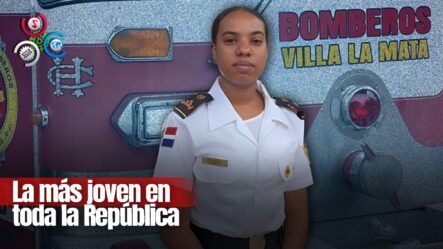 Voluntaria De Villa La Mata Se Convierte En Intendente De Cuerpo De Bomberos Más Joven De RD