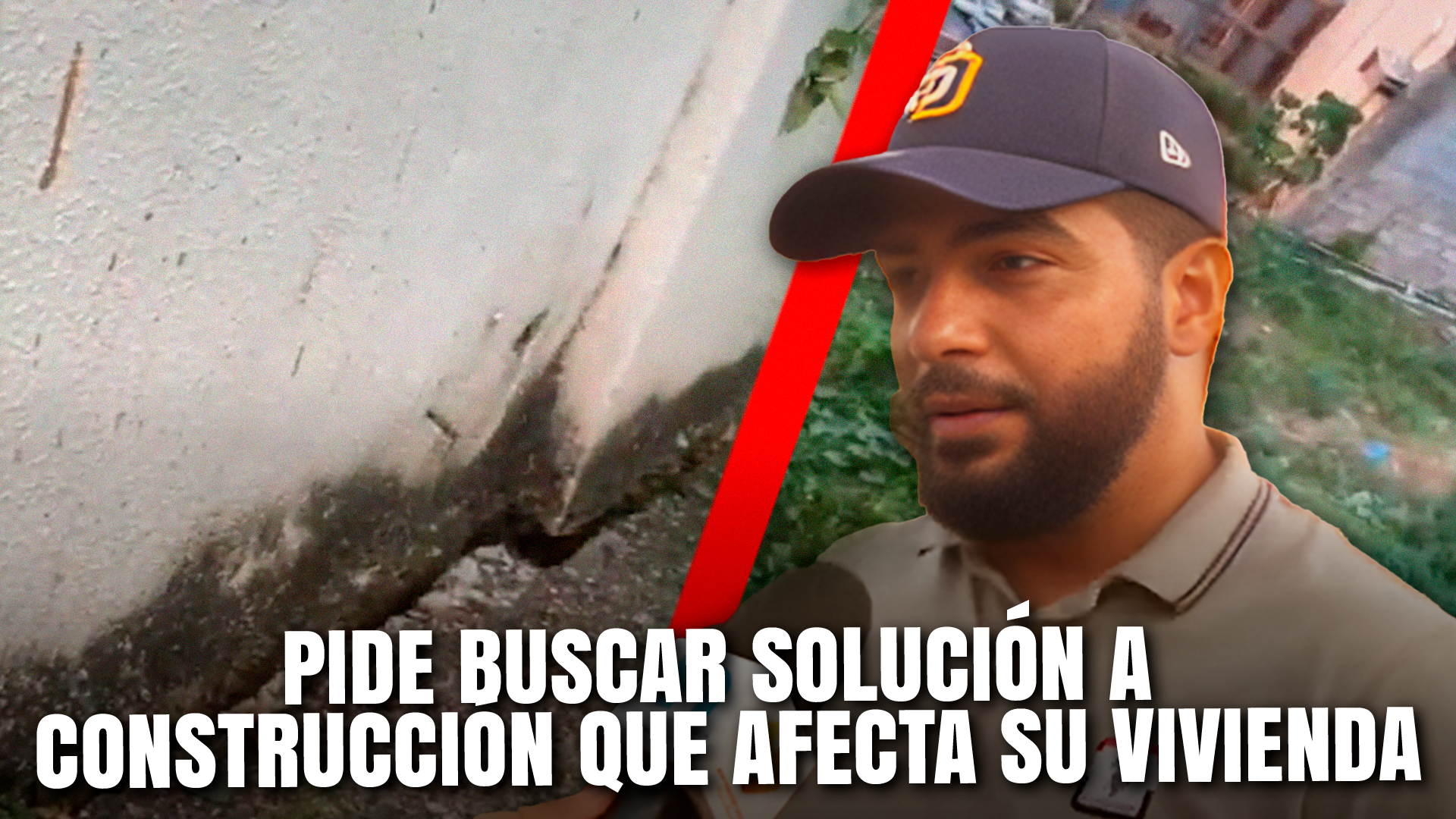 Hombre Pide Buscar Solución A Construcción Que Afecta Su Vivienda