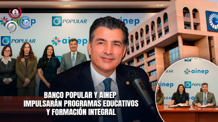 Banco Popular Y AINEP Desarrollarán Proyectos Educativos Y Tecnológicos En Colegios Privados
