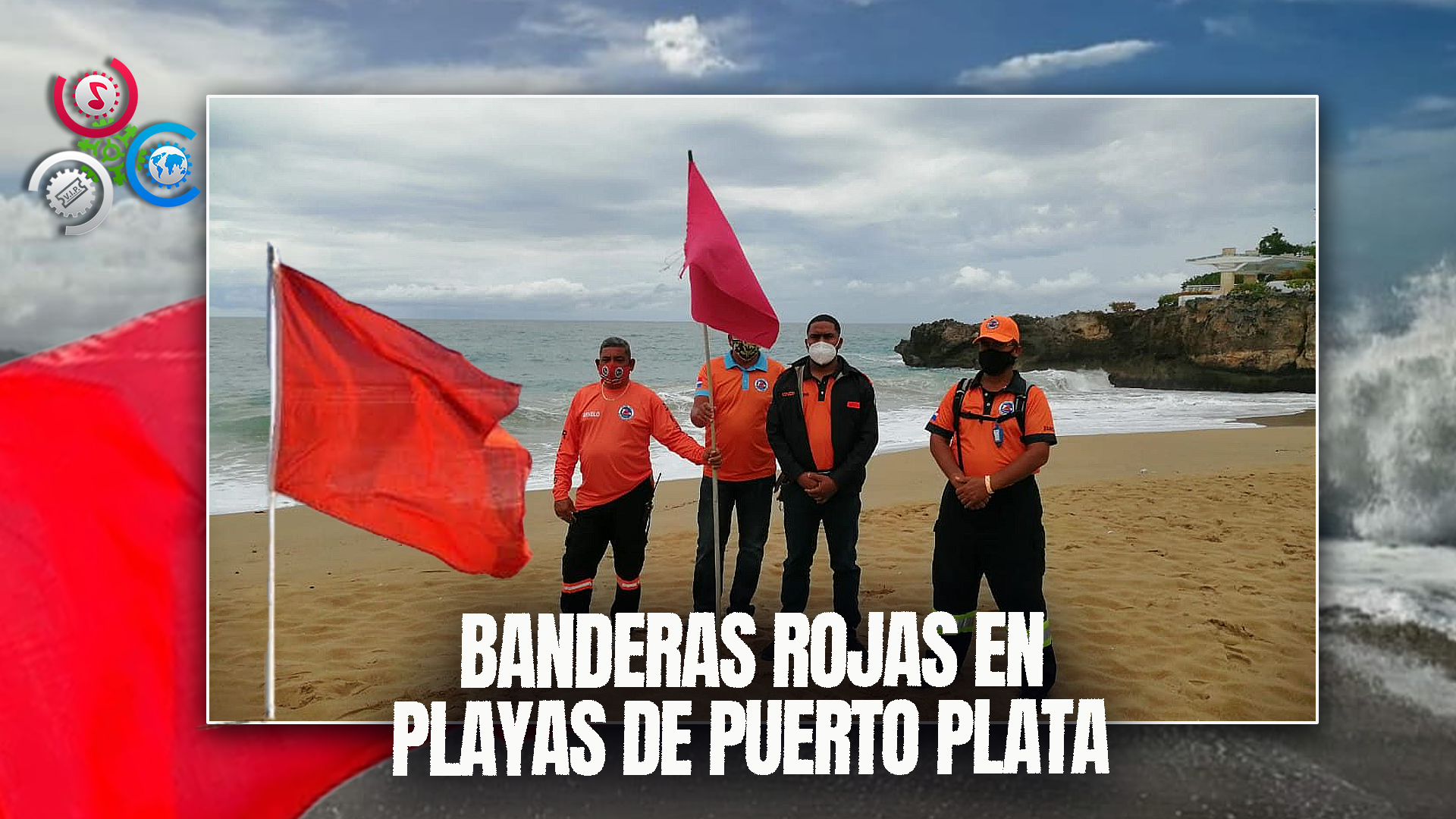 Banderas Rojas En Playas De Puerto Plata Por Fuerte Oleaje