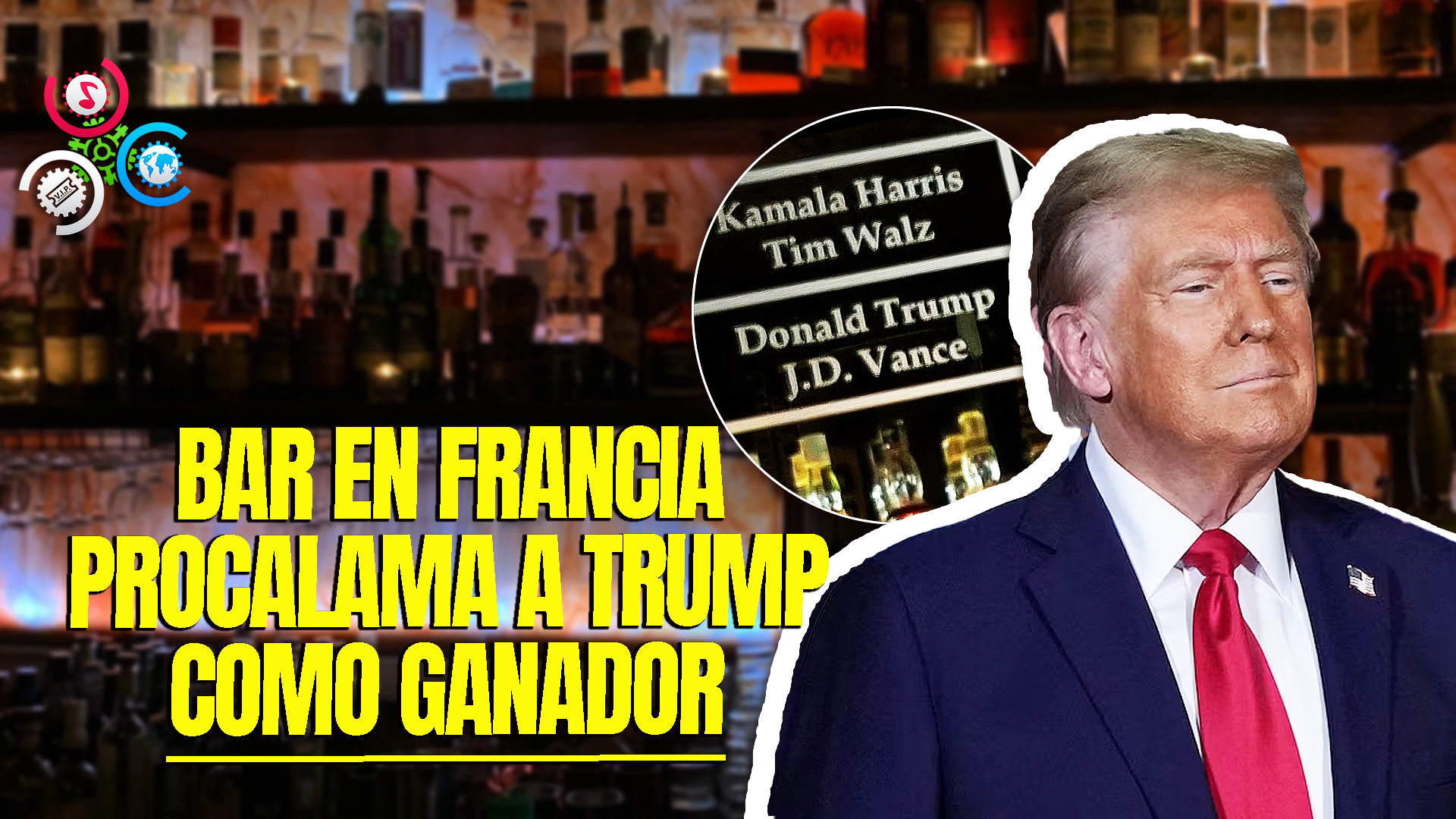 Bar En Francia Predice A Donald Trump Como Ganador De La Contienda Electoral De Estados Unidos