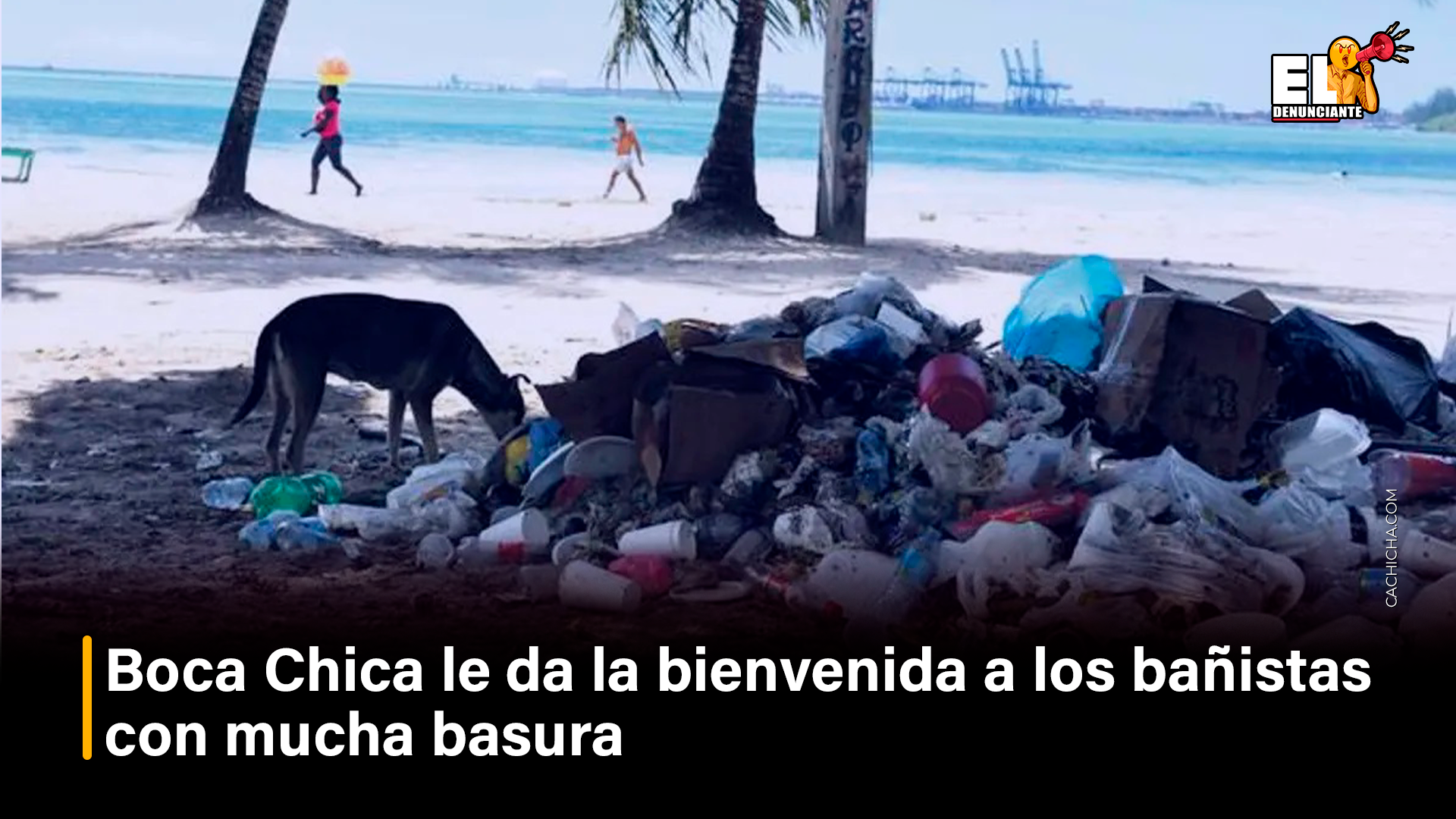 Boca Chica Le Da La Bienvenida A Los Bañistas Con Mucha Basura – El Denunciante – By Cachicha