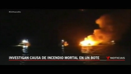 Investigan Causa De Incendios Mortal En Un Bote