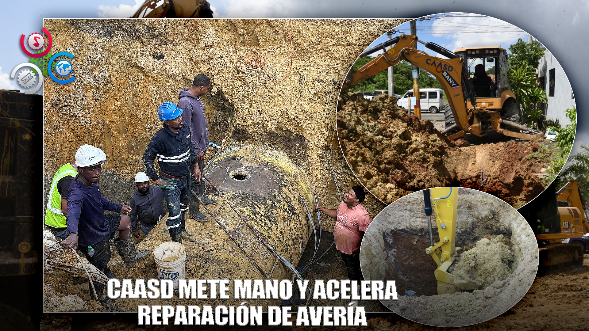 CAASD Avanza Reparación De Tubería En Barrera De Salinidad