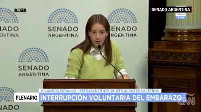 Adolescente De 16 Años Milagros Peñalba Protagonista De Un Discurso Viral A Favor Del Aborto En Argentina