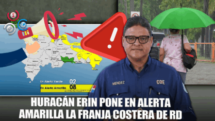 COE Mantiene Alerta Amarilla En La Franja Costera De RD