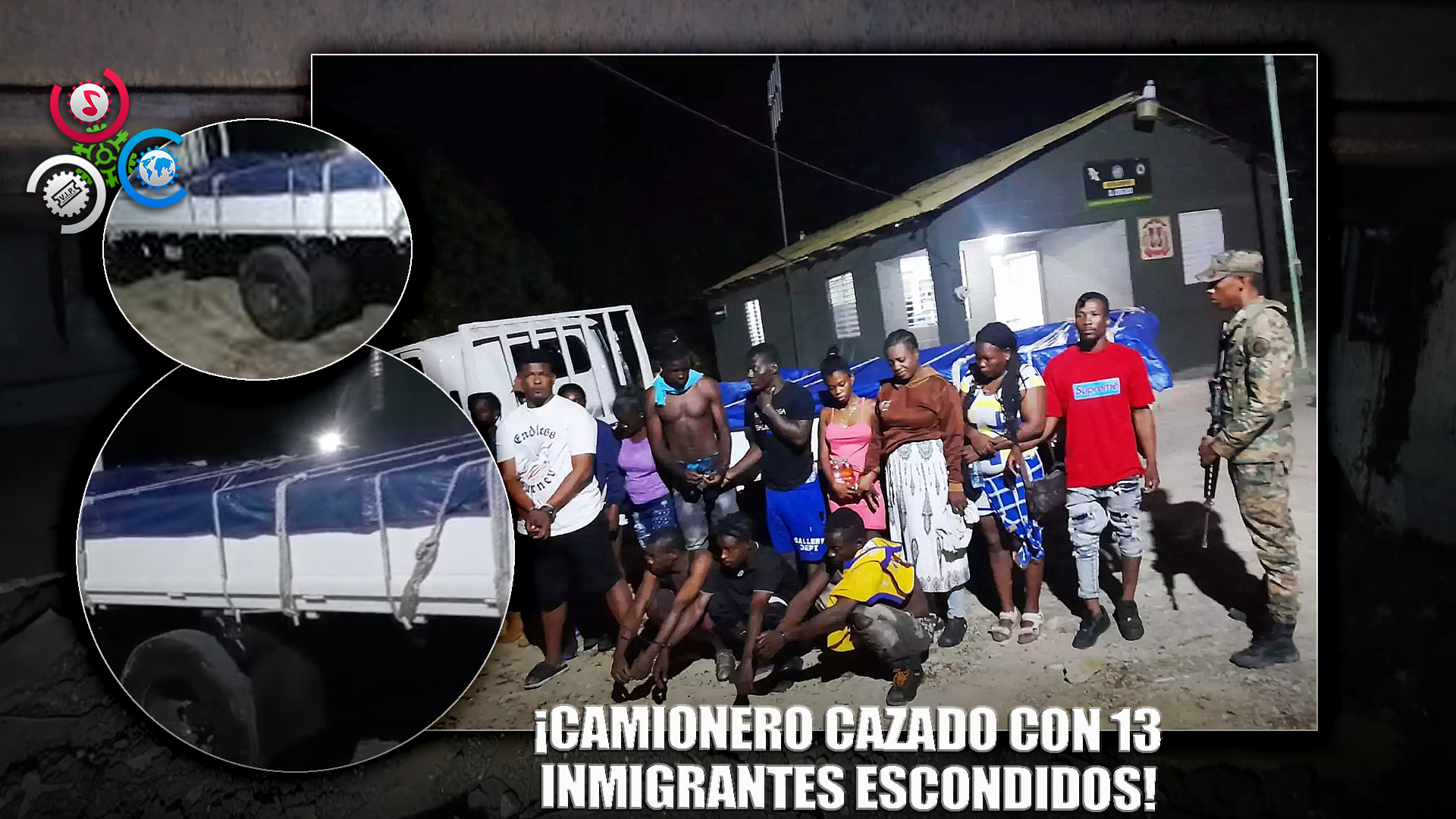 Camionero Detenido Con 13 Inmigrantes Ocultos Bajo Lona