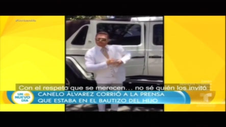 Canelo Alvarez Corrió A La Prensa Que Estaba En El Bautizo Del Hijo